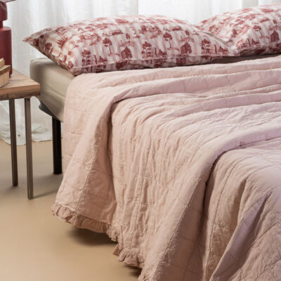 Completo matrimoniale rosa shabby chic (2)